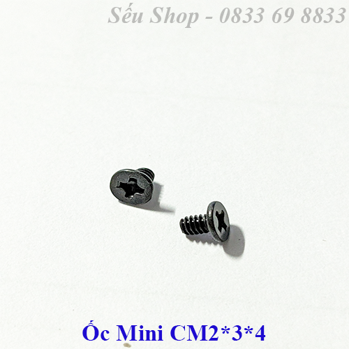 Combo 10 ốc mini CM 2*3*4 màu trắng / đen