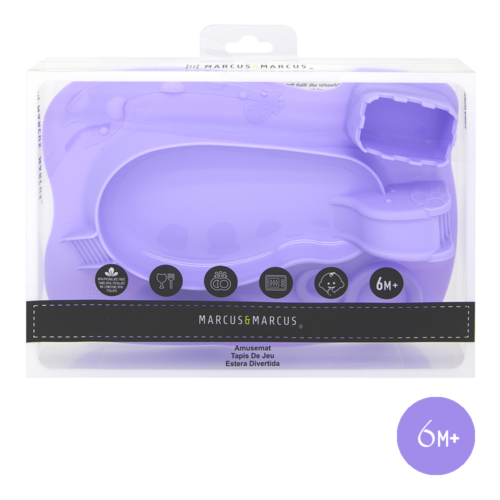 Khay ăn dặm silicon vui nhộn cho bé Marcus & Marcus, từ 6 tháng - Willo