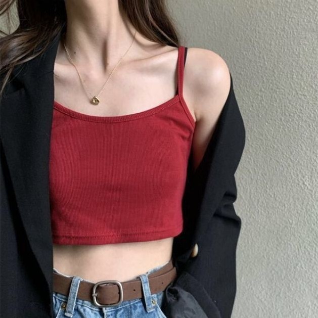 ÁO 2 DÂY CROPTOP SIÊU XINH CH-NTT