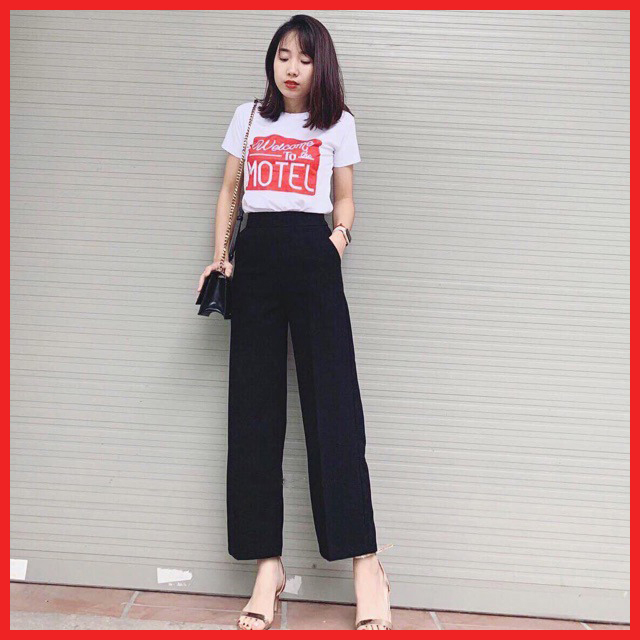 Quần Ống Rộng, Quần Culottes Tôn Dáng Hack Chân Hot 2021