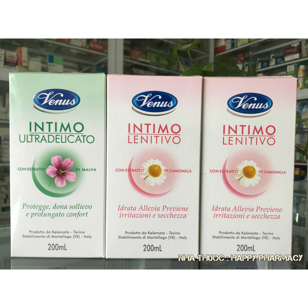 Dung Dịch Vệ Sinh Phụ Nữ Venus Intimo Lenitivo- 200ml (Bạc Hà)