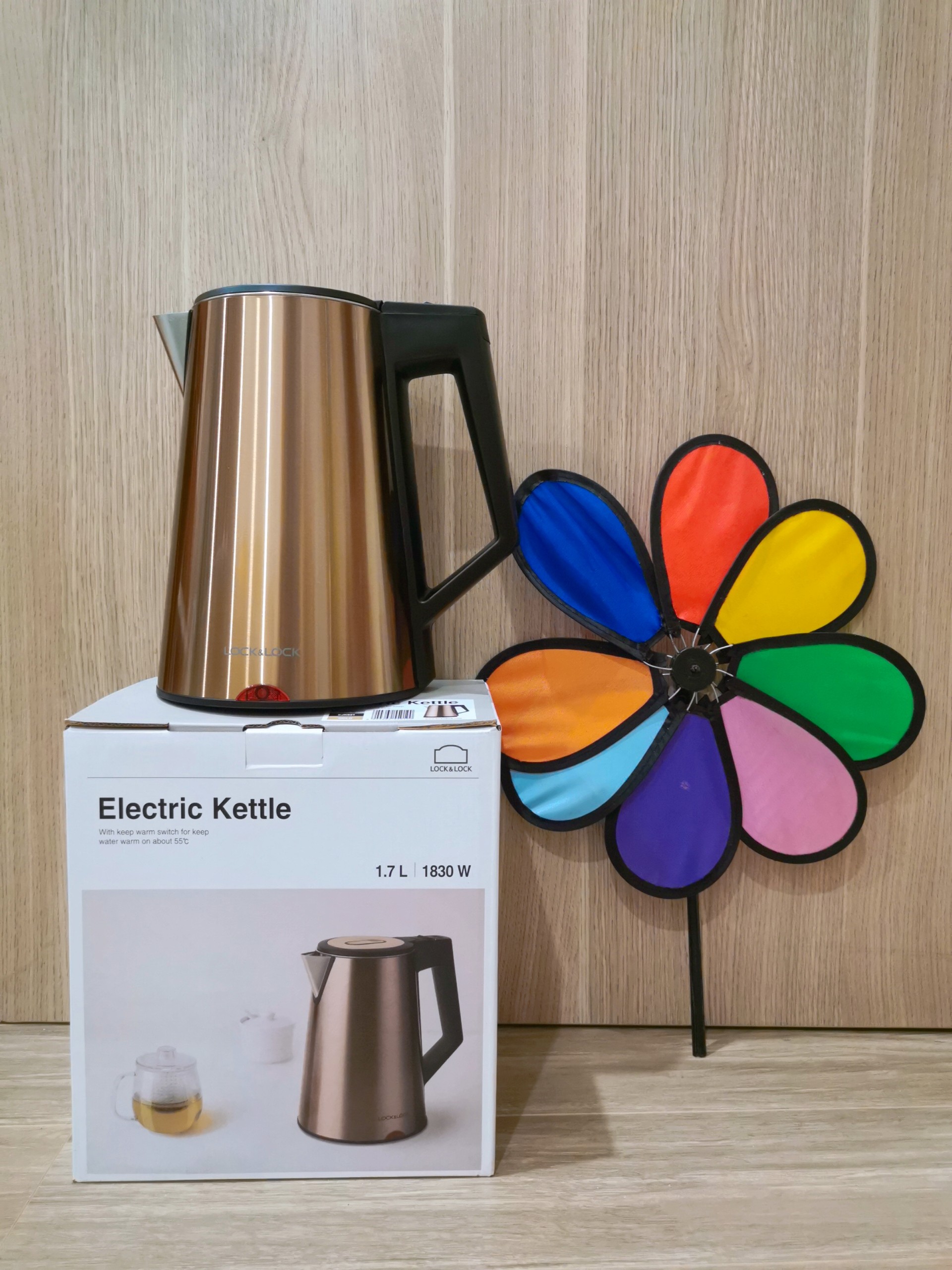 Ấm đun siêu tốc LocknLock Digital Electric Kettle 1.7L - Màu đen EJK286BLK
