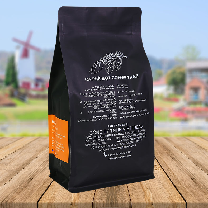 [ HCM ] Cà phê bột Robusta nguyên chất 100% 500gr - Coffee Tree thơm ngon, đậm đà