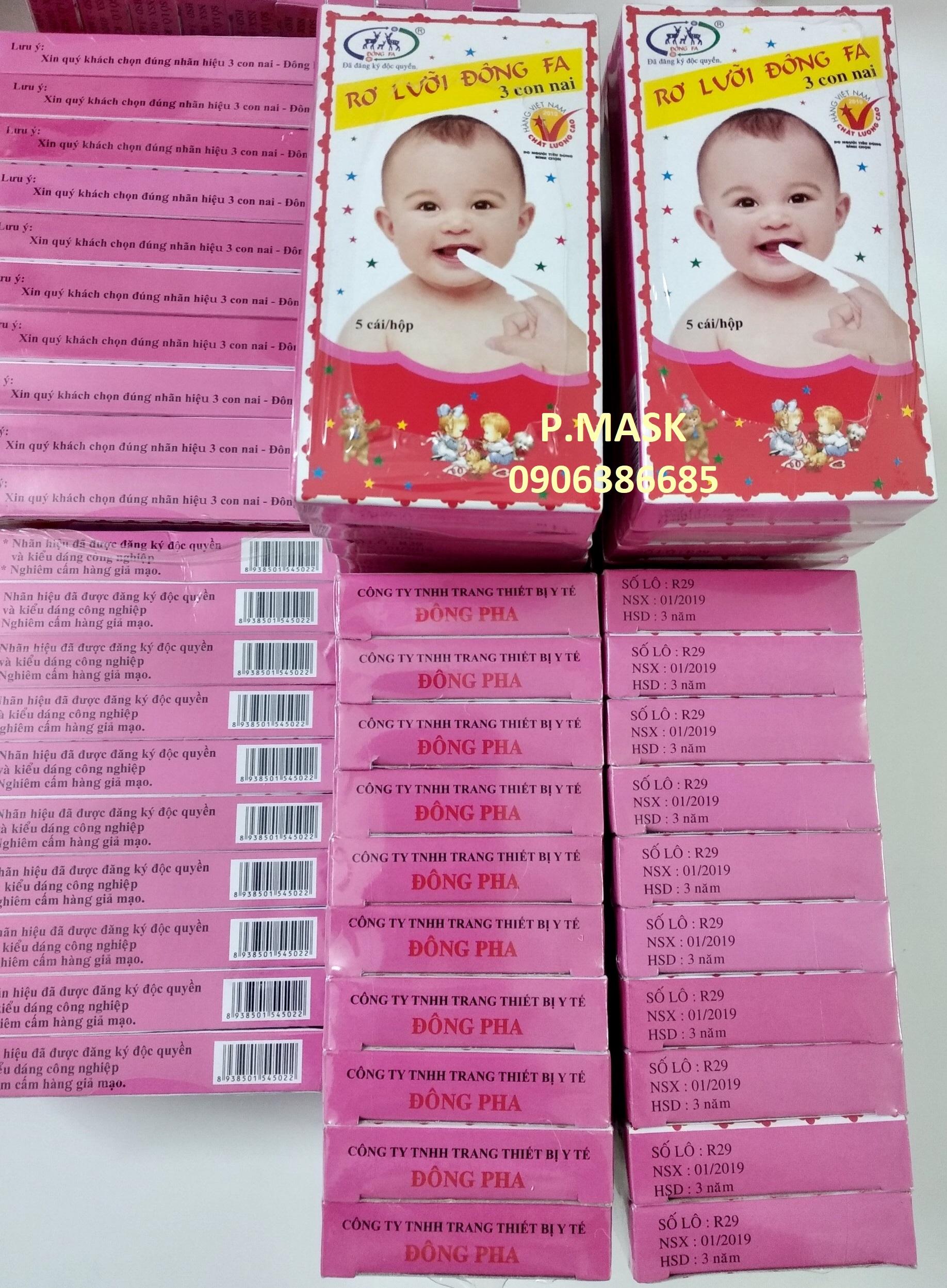 Rơ lưỡi Đông Pha cho Bé 50 cái - Đông Fa 3 Con Nai