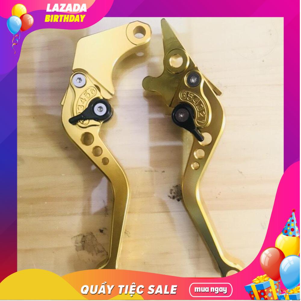 CẶP THẮNG ĐĨA ( PHANH ) EX 135 - 150 SÁU SỐ NHÔM CNC VÀNG CAO CẤP
