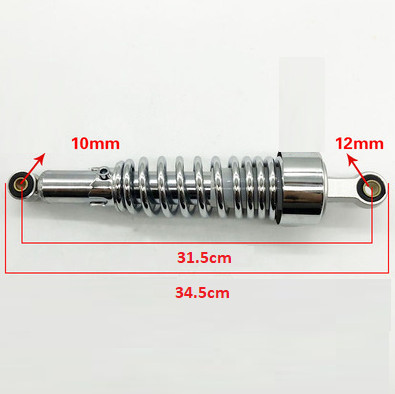 Cặp phuộc sau Suzuki GZ150A, 125 Virago XV250, 125, CM 125, Magna 250, LA250 và các dòng xe tương ứng Khoảng cách giữa 2 lỗ dài 30.5 - 34cm.