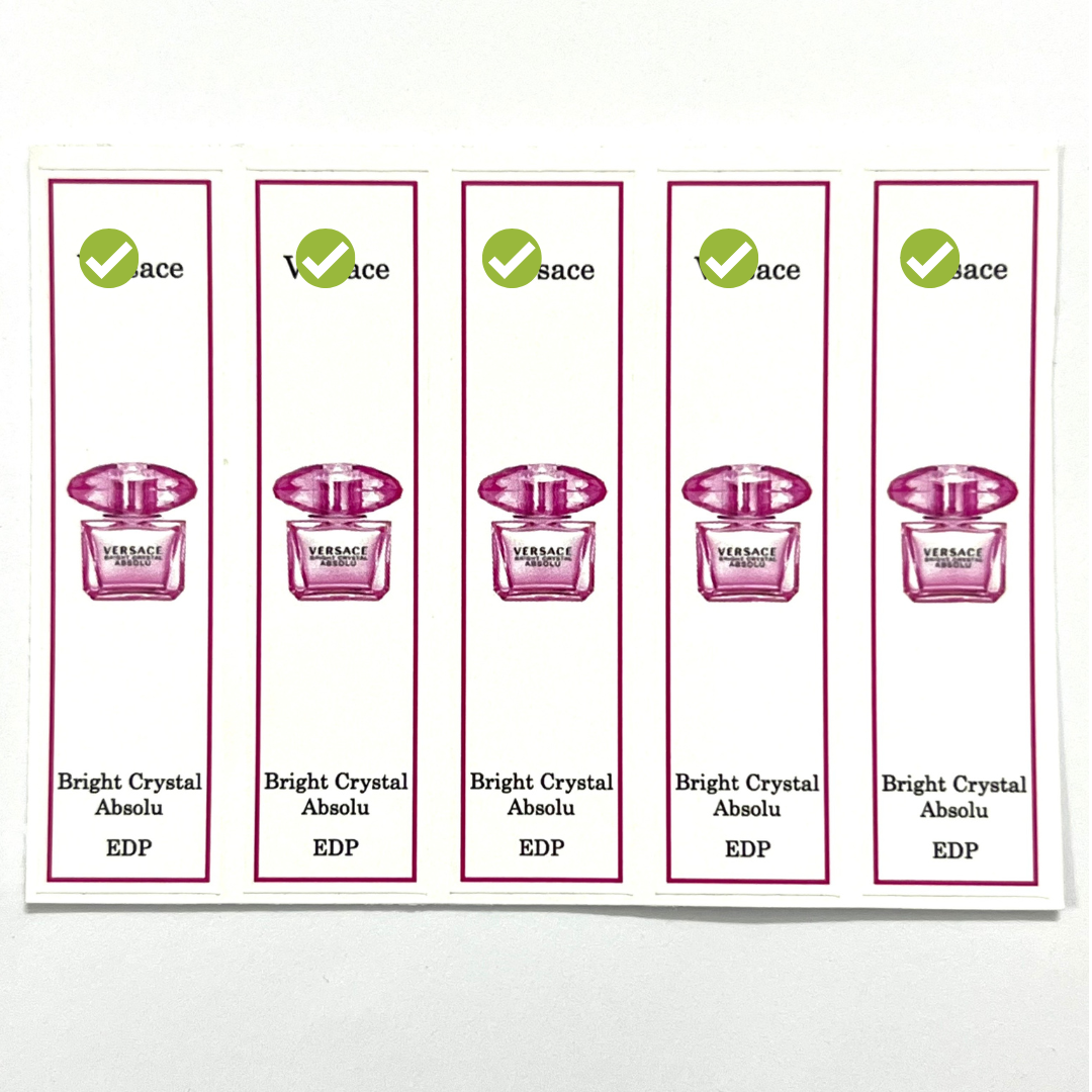 [Ho Chi Minh] combo 10 Versace perfume bottle sticker for all-inclusive bottle