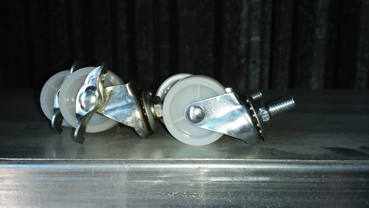 Bộ 4 bánh xe nhựa trắng 40mm