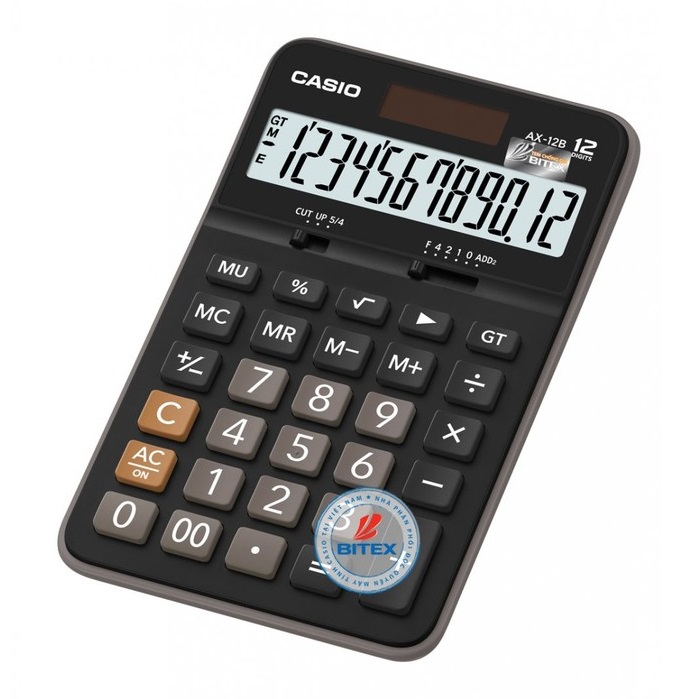 Máy tính Casio AX-12B - Chính Hãng Bitex, Bảo hành 7 năm