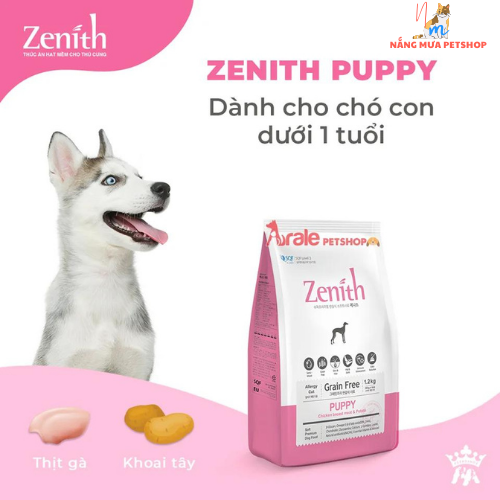 Thức ăn cho chó hạt mềm Zenith hạt cho chó con