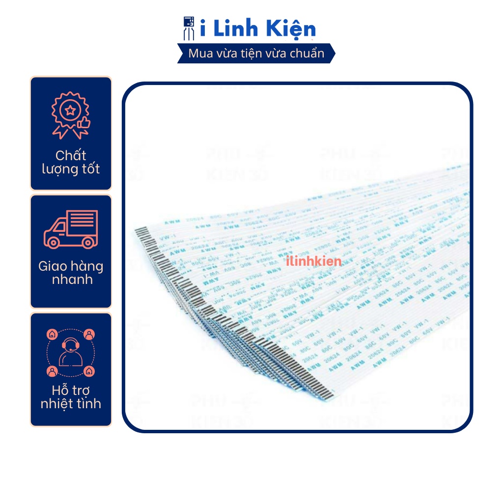 Cáp FFC 18P thuận 1.0mm dài 20cm