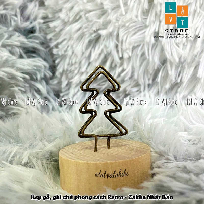 Kẹp gỗ, lưu trữ ghi chú, note hình ảnh đám cưới làm bằng gỗ theo phong cách Zakka, Retro Nhật Bản