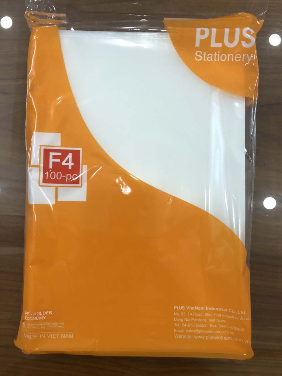 Bìa lá Plus A4/ F4 - [Bìa nhựa đựng giấy tờ]
