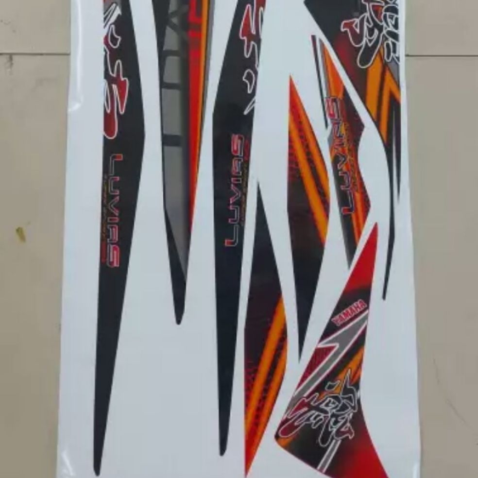 [HCM]Tem xe Luvias  tem rời dán xe đen  cam  bạc