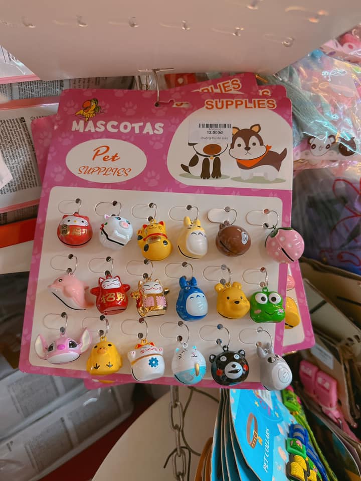 chuông thú cute size lớn (3-4cm) dành cho chó mèo - T3 PETS SHOP