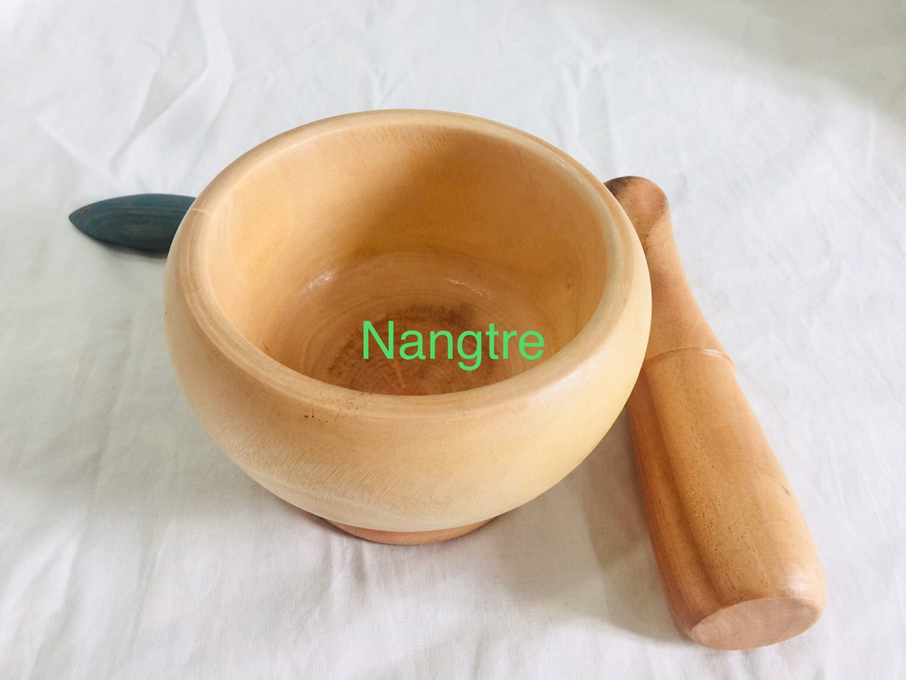 [HCM]Bộ chày cối gỗ tiện dụng hình lu