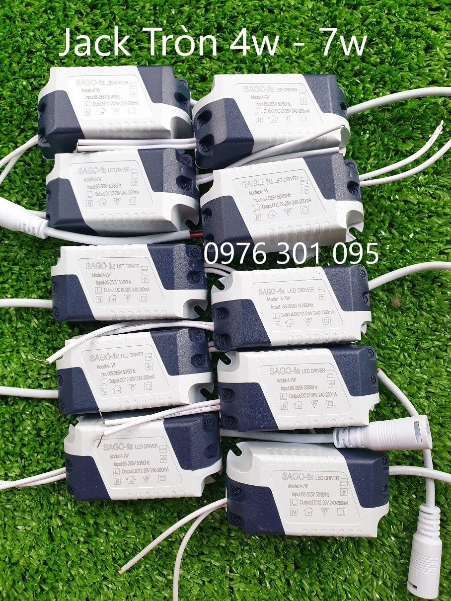 Tăng phô đèn led âm trần và ốp trần 4w đến 7w DRIVER Đèn Led Hàng Mới bảo hành 06 tháng