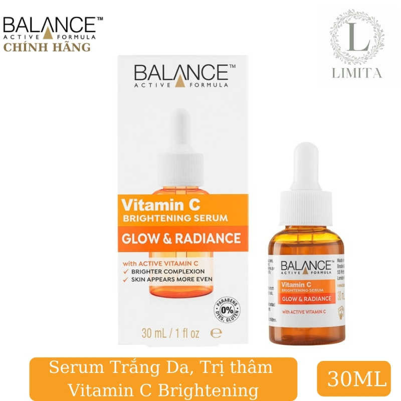 serum dưỡng da mặt vitamin c balance dưỡng da giảm thâm nám, chống lão hóa giúp da sáng và đều màu (30ML) giá rẻ