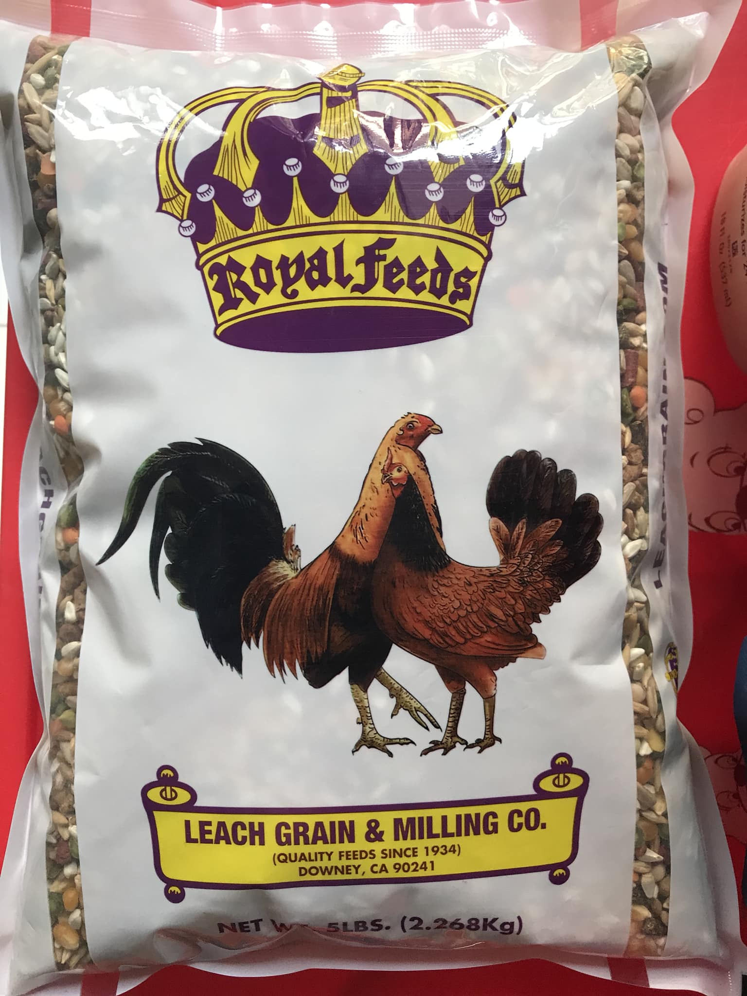 Ngũ cốc gà đá Mỹ 2 con gà túi 2kg3