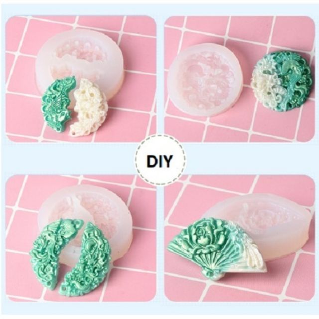 Khuôn Silicone Đúc Keo Epoxy Resin Hình Ngọc Bội Nhiều Kiểu Dùng Làm Trang Sức, Trang Trí , DIY Resin Handmade - Trường Thịnh Sài Gòn