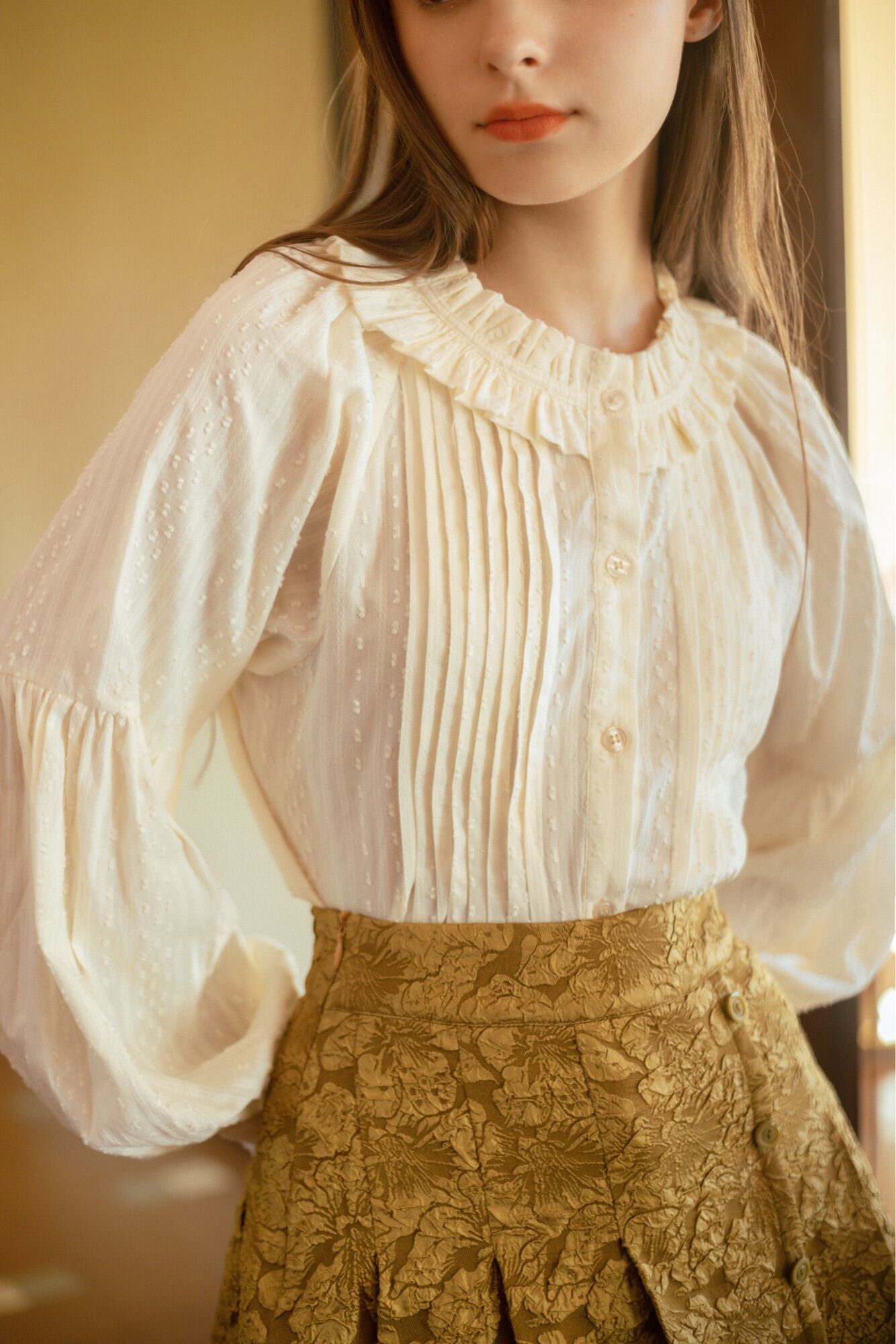 [Nhập LazXuHuong05 - giảm 70k cho đơn 499k] Abby Vintage Yellow Top