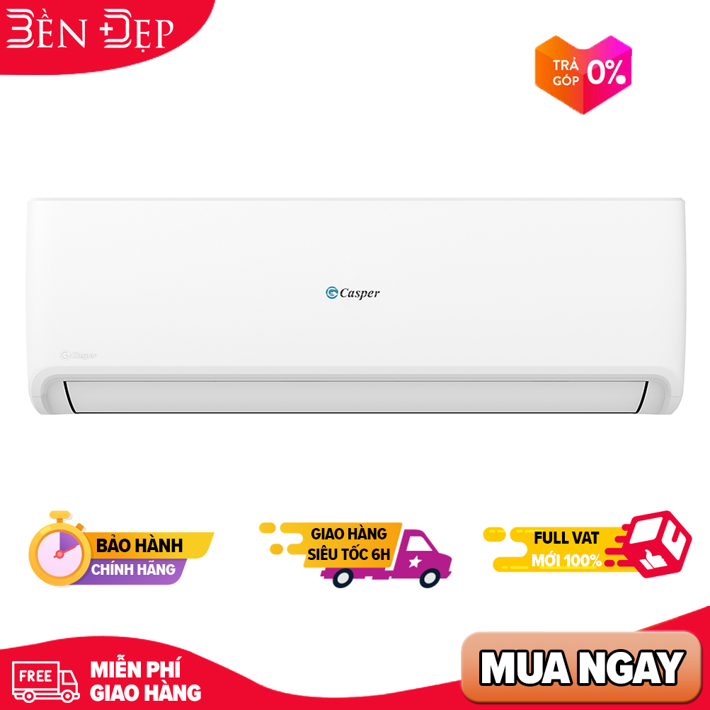 [TRẢ GÓP 0%] Máy lạnh Casper thường 1 chiều 1.5 HP SC-12FS33 (Giá áp dụng giao tại HN, HCM& các tỉnh liên hệ shop)