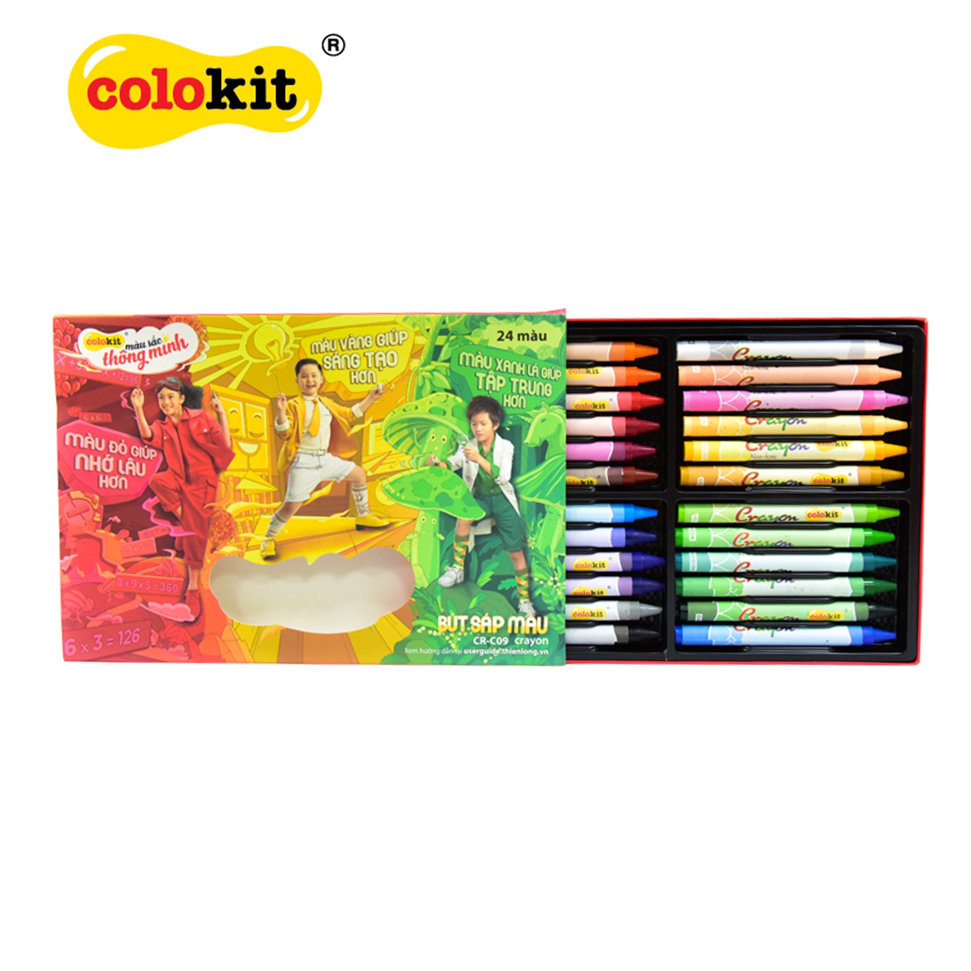 Bút sáp màu Colokit CR-C09