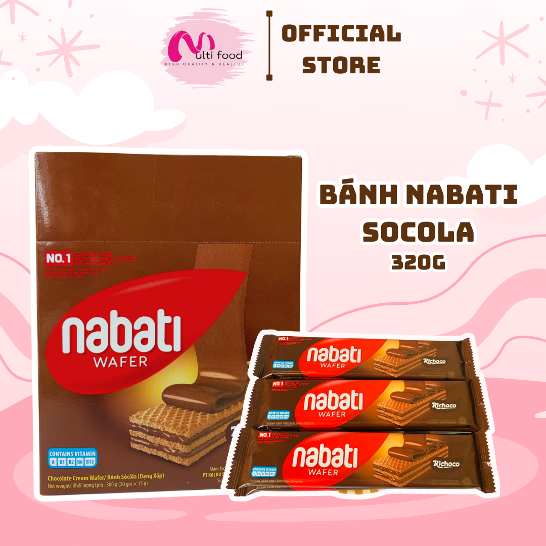 Bánh Kem Xốp Nabati 300g (3 vị) - MULTIFOOD