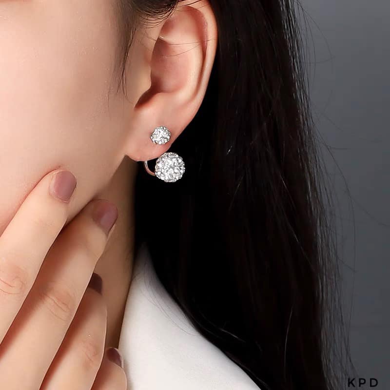 Bông tai bạc thời trang chất liệu bạc s925 MS065