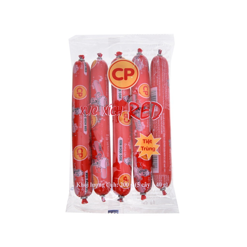 Thùng 20 Gói Xúc Xích Tiệt Trùng Red CP