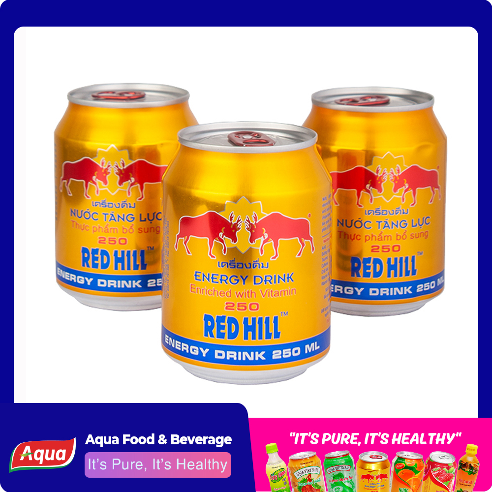 [HCM]Lon Nước Tăng Lực Red Hill (1 lon X 250ml)