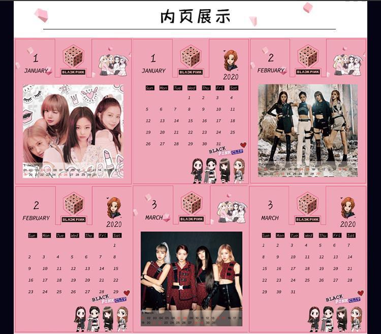 Lịch để bàn Blackpink 2020