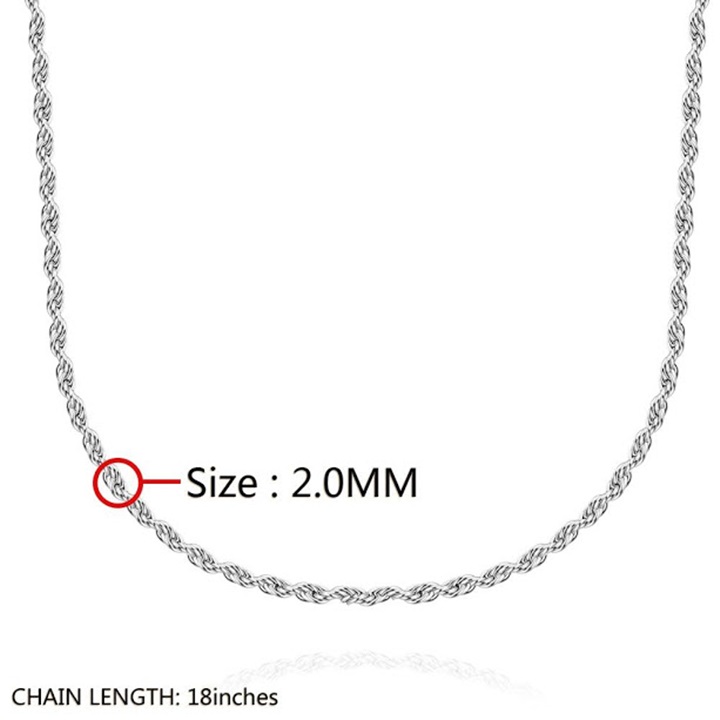 [HCM]Dây chuyền titan mắc xích cáp cực chắc D14