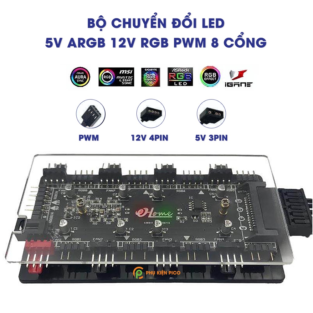 Bộ chuyển đổi led 5v sang 12v argb to rgb