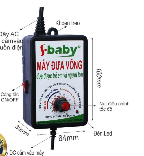 [HCM]Máy đưa võng s-baby thương hiệu Takara [ Chính Hãng]