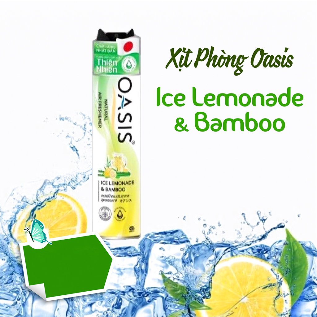 Xịt thơm phòng cao cấp OASIS 320ML ( NHIÈU MÙI ) công nghệ NHẬT BẢN