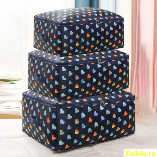 Set 3 túi đựng quần áo chăn màn không quai