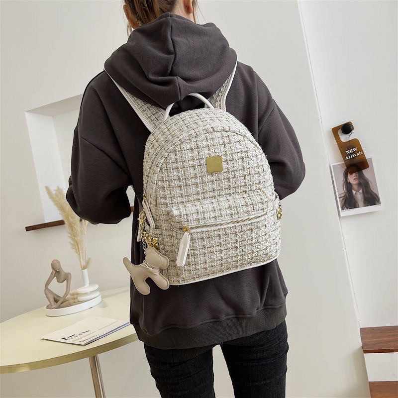 HOÀN TIỀN 15% - Balo Nữ Thời Trang Cao Cấp balo Đi Học Giá Rẻ Balo vải dạ thêu chỉ kim tuyến phong cách hàn quốc