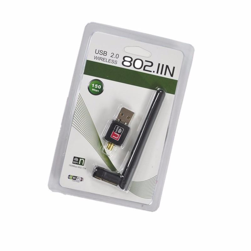 [HCM]Bộ USB Thu Wifi 802.Iin Có Angten ( Cài Đặt Nhanh Chóng)