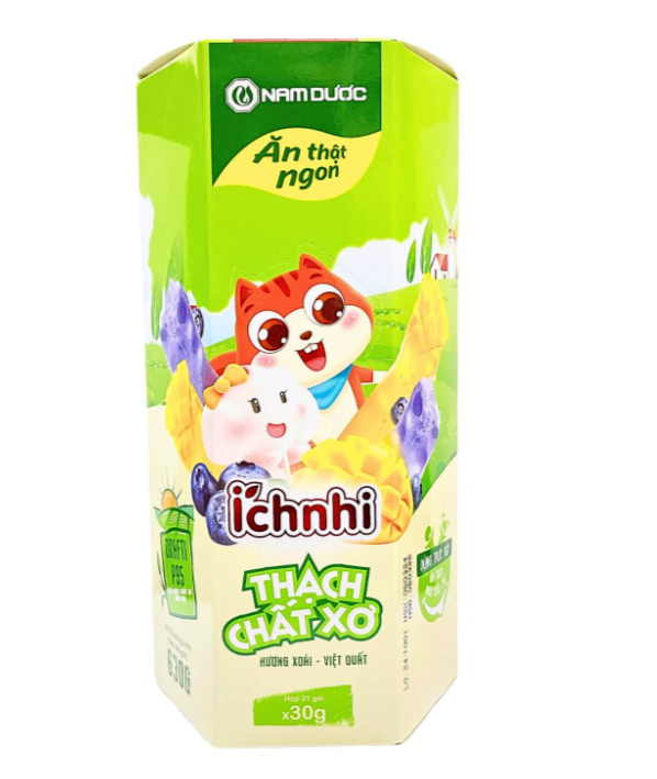 Thạch calci - D  ích nhi, hộp 21 gói