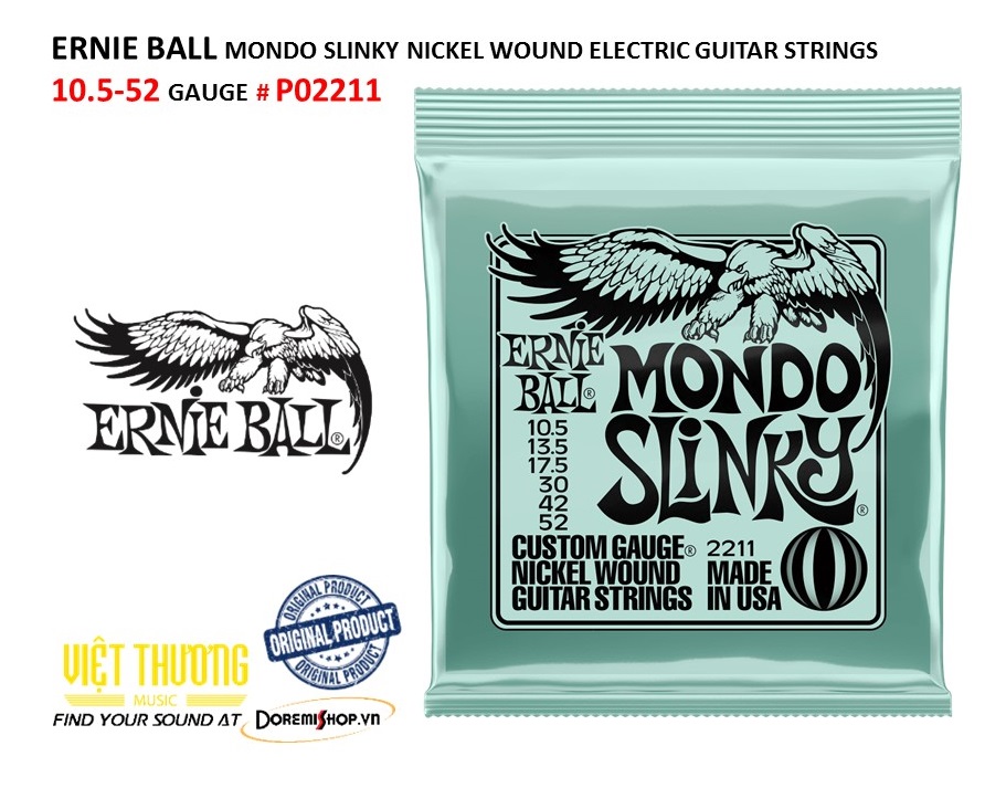 Bộ dây đàn guitar điện Ernie Ball Nikel Wound electric guitar string set