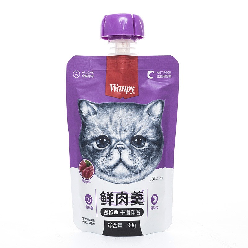 Súp thưởng WANPY cho mèo nắp vặn 90gr