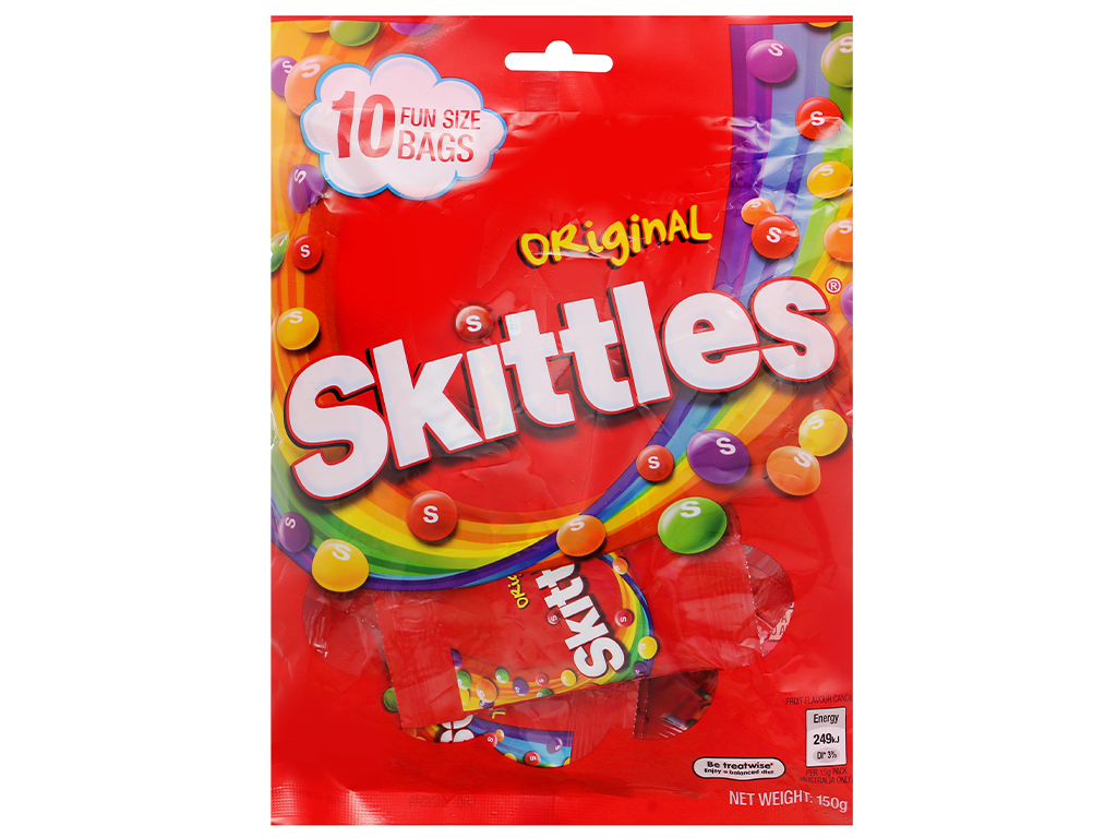 Kẹo trái cây Skittles gói 150g