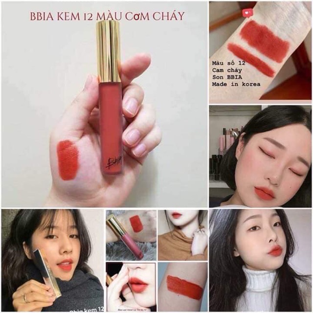[HCM]Son bibia màu 12-cam cháy