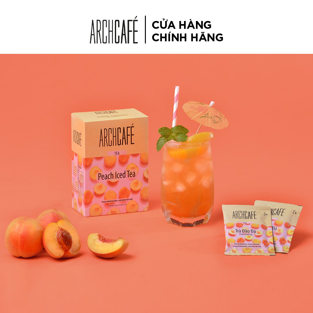 Iced Peach tea- Archcafé instant tea (Box 12 packs x 20g)