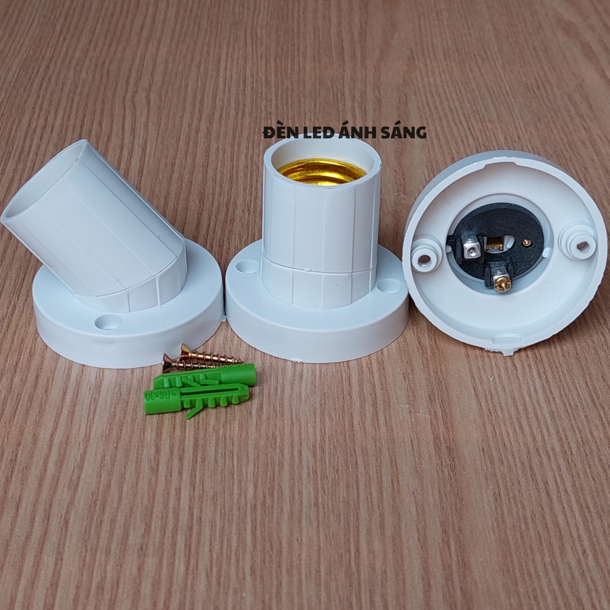 Combo 5 đui đèn xoay thẳng, xéo đa năng E27