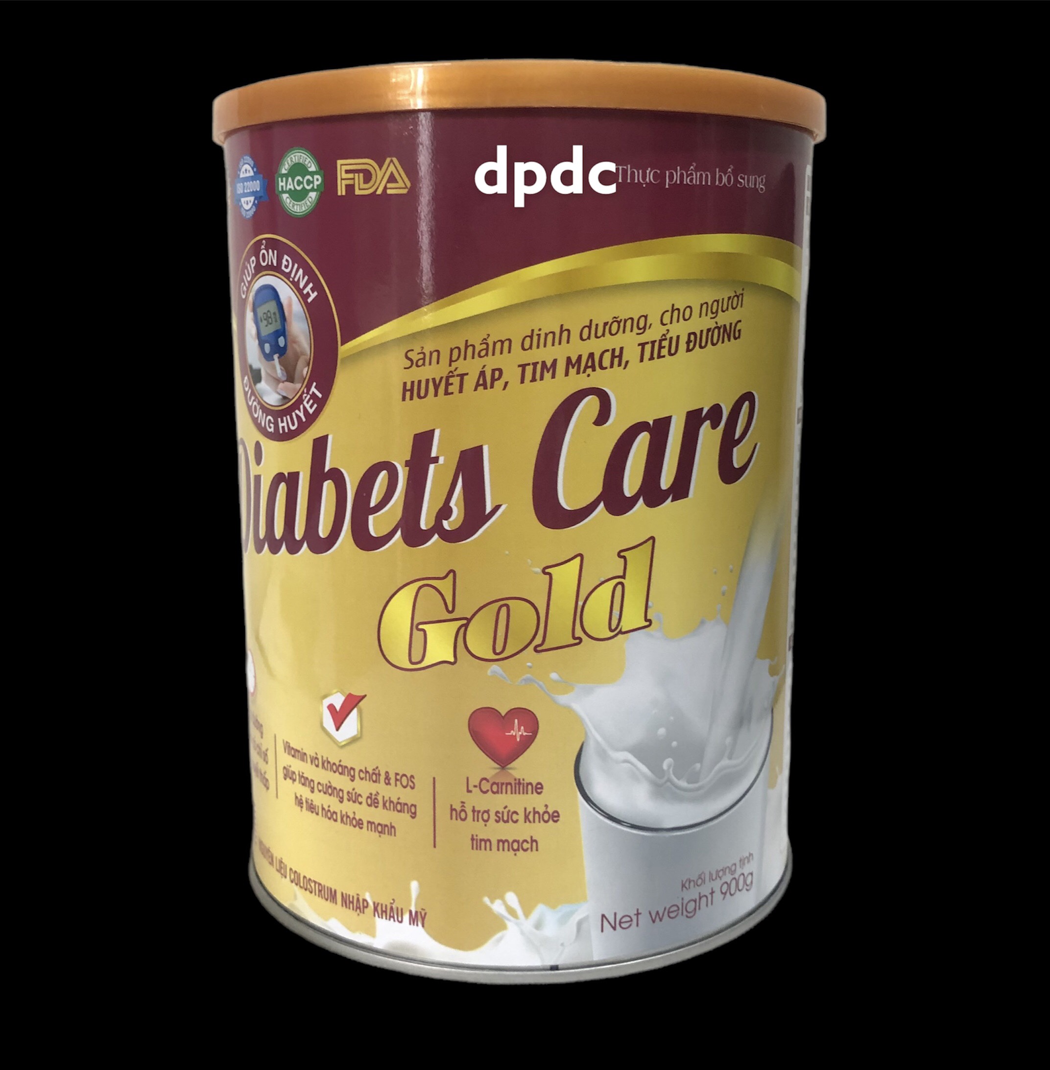 hộp 900g - sữa tiểu đường diabests care gold bổ sung vitamin và khoáng 2