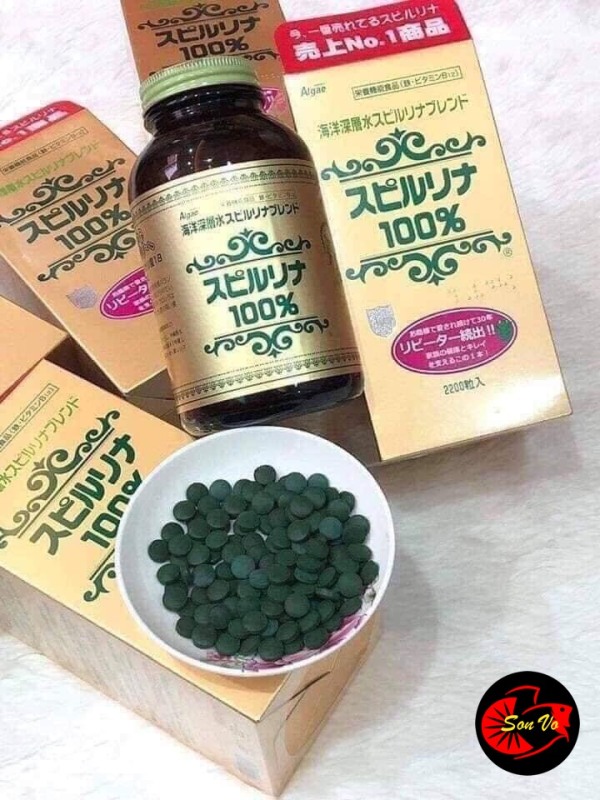 Tảo Xoắn Spirulina Nhật Bản Hộp 2200 viên
