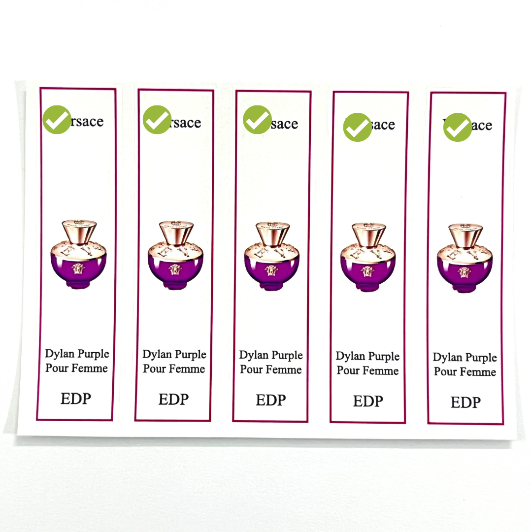 [Ho Chi Minh] combo 10 Versace perfume bottle sticker for all-inclusive bottle
