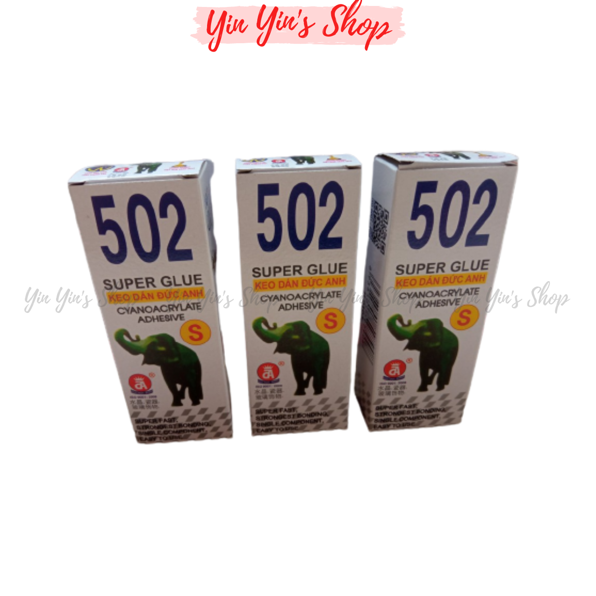 Combo 3 Chai Keo Dán 502 Con Voi Siêu Dính Đa Năng